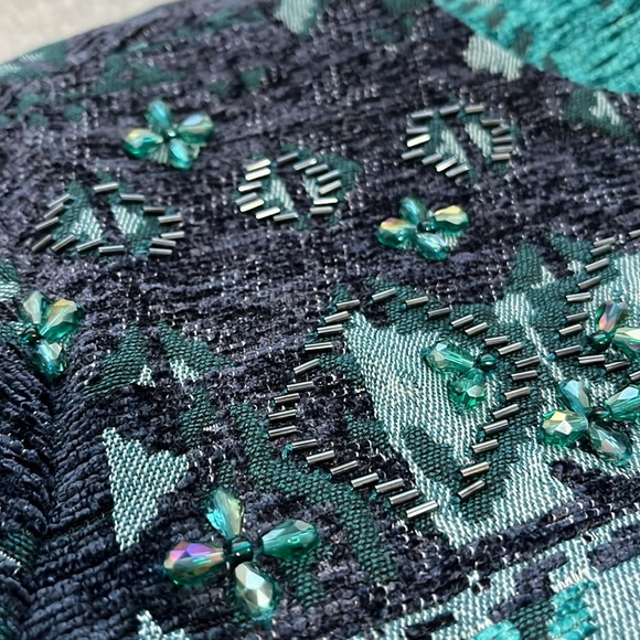 Susan Graver Artisan Jacket Size 14 Boho Carpet Mature Grunge Festival Artsy - Picture 2 of 13